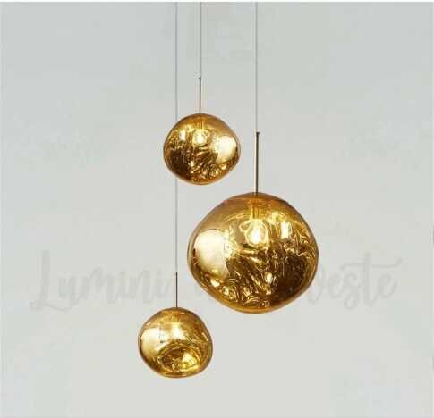 Pendul Glass Gold 280, 1 surse de iluminare